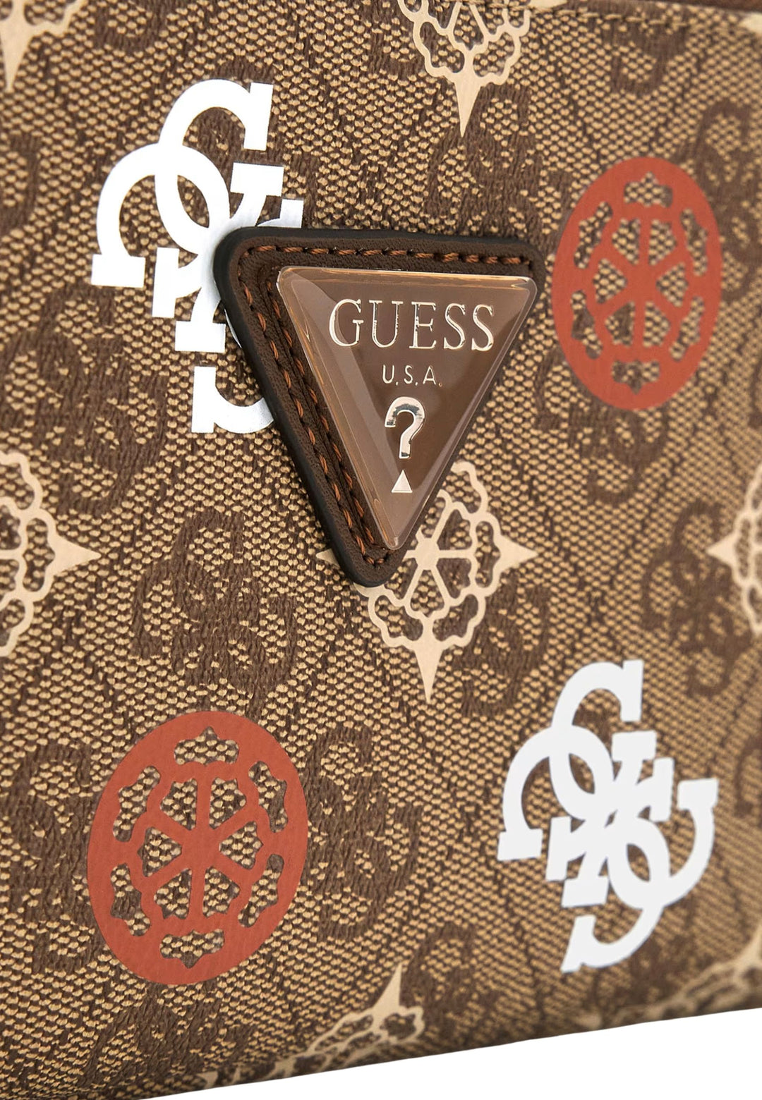 Guess Sac Voyage Eliette Toiletry Tra Latte Logo/Ginger