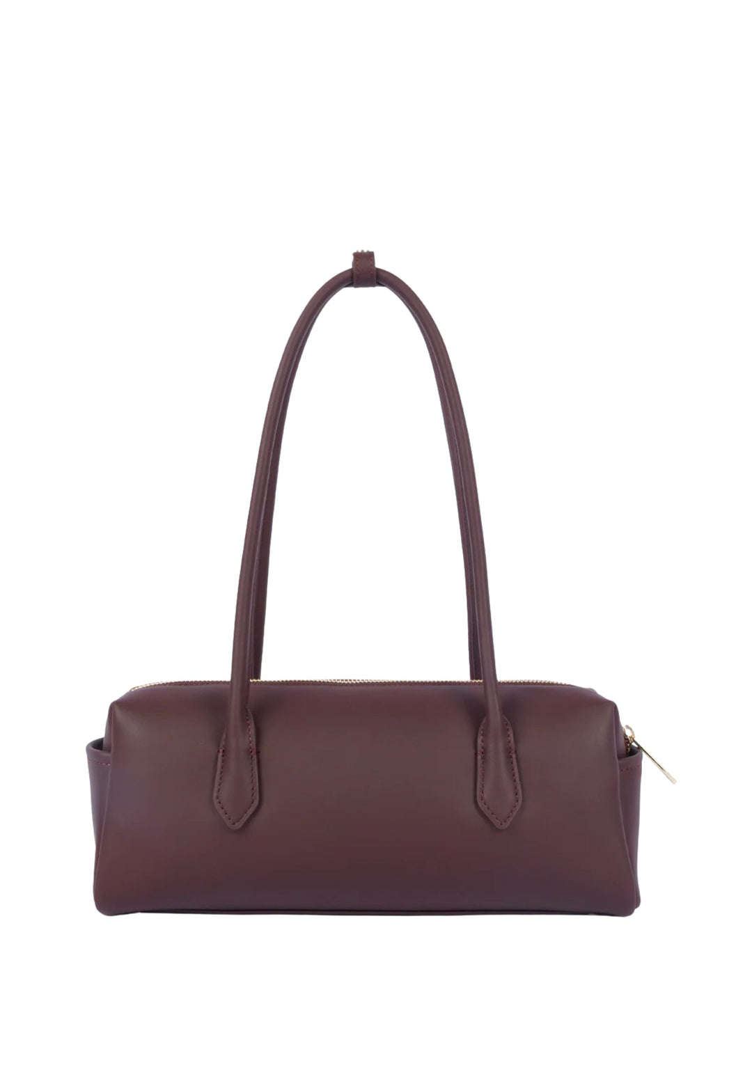 Lancaster Mala trotteur com fecho Donna Cube Bordeaux Escuro