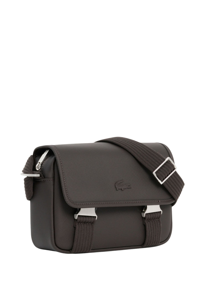 Satchel Bag Men's Classic Men Lacoste Dark Brown