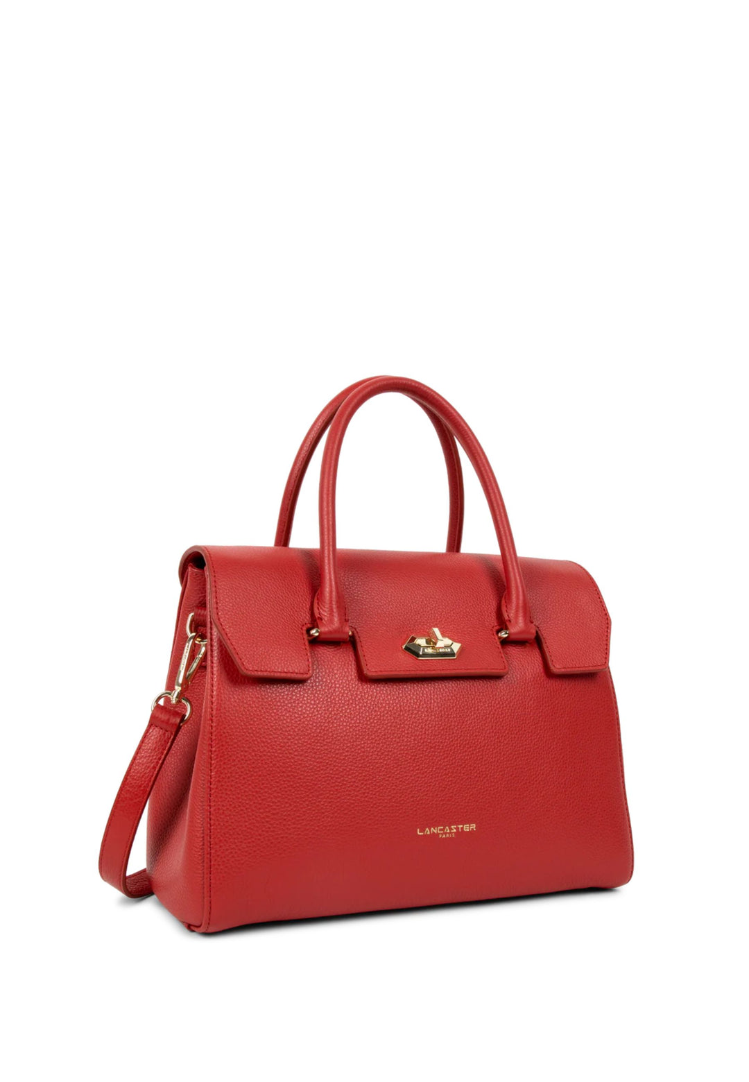 Lancaster Milano Cosmos Red Leather Flap Bag