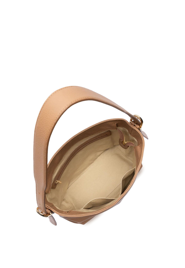 Lancaster Sac seau Zippé Dune Camel