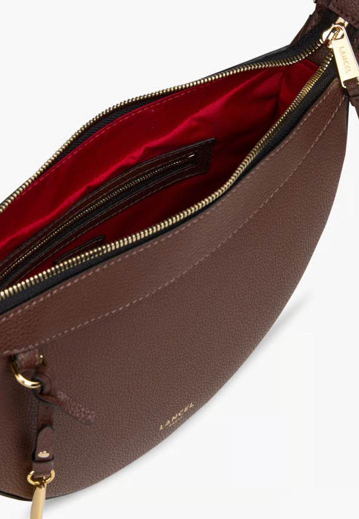 Lancel Faubourg Half-Moon Crossbody Bag Coconut