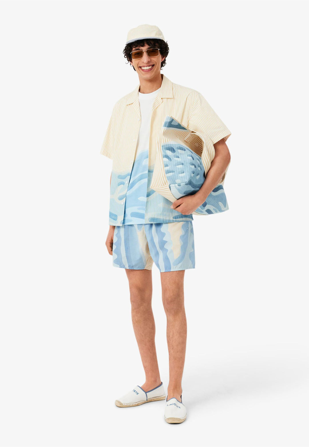 Lacoste Anna XL nákupní taška unisex přírodní bílá