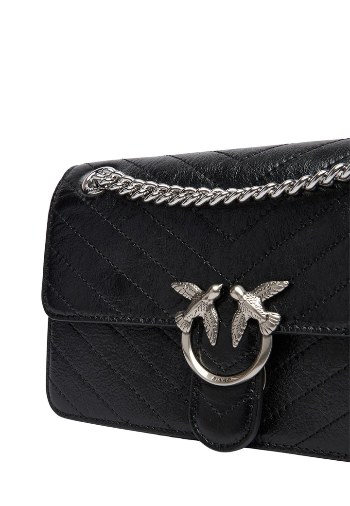 Pinko Kabelka Love One Light Mini Vitello Wr Černá A2JCZ99E