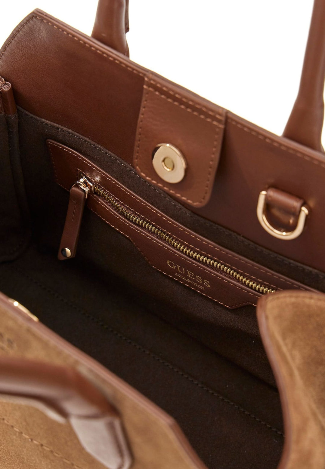 Guess Sac Bandoulière Yulia Small Satchel Chocolate