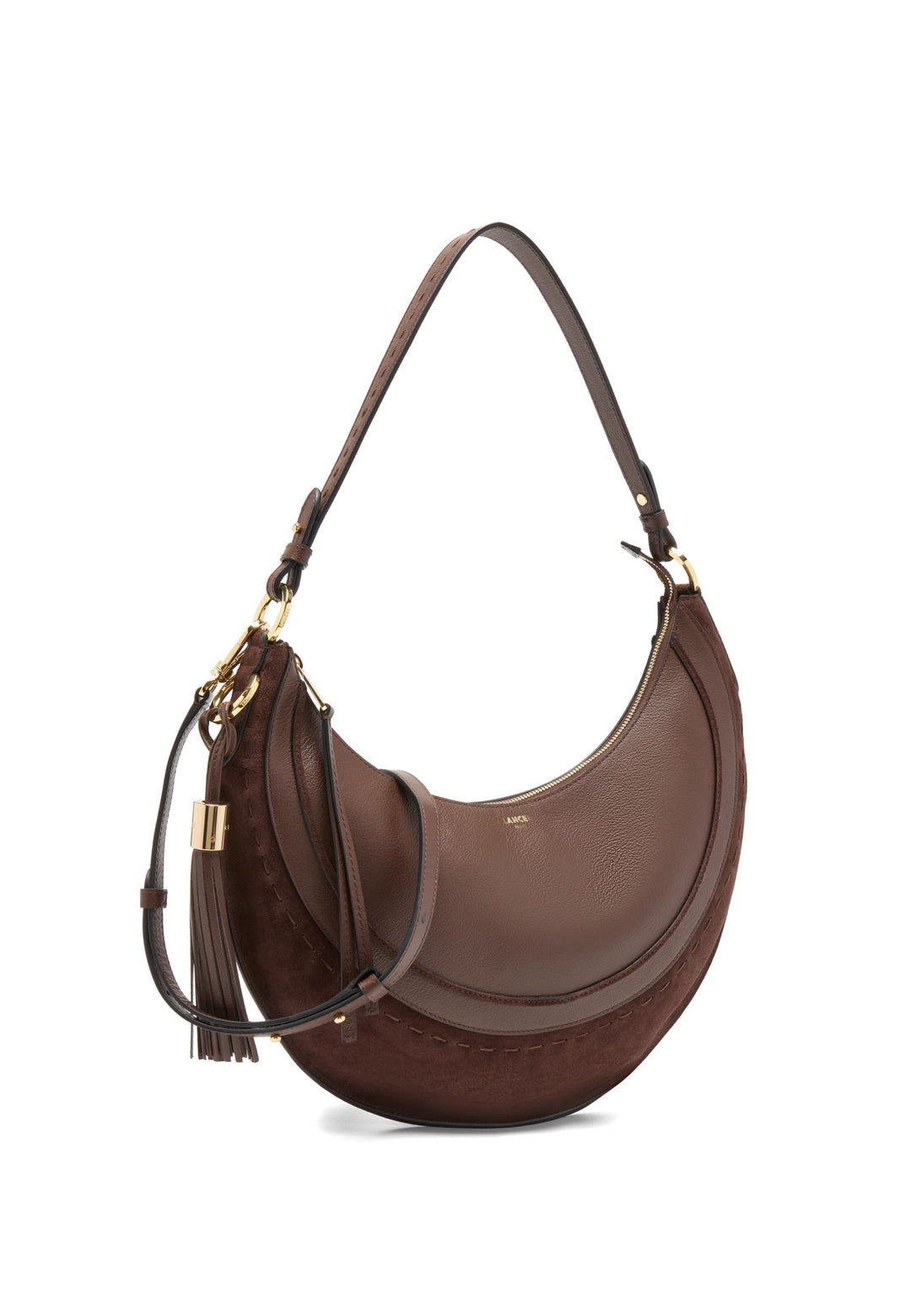 Lancel Hobo-laukku Vetoketjullinen M Nahka Kookos
