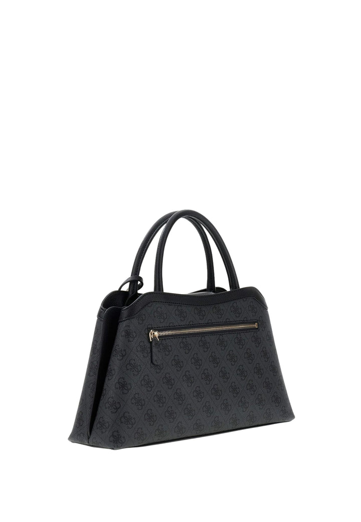 Borsa a mano Guess Lindsey Logo Carbone