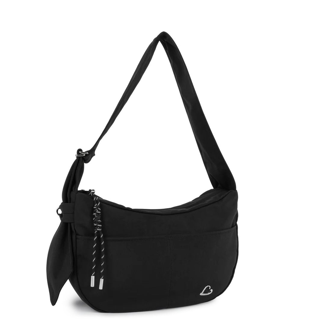 Lancaster Grand Sac Besace Basic Love Noir