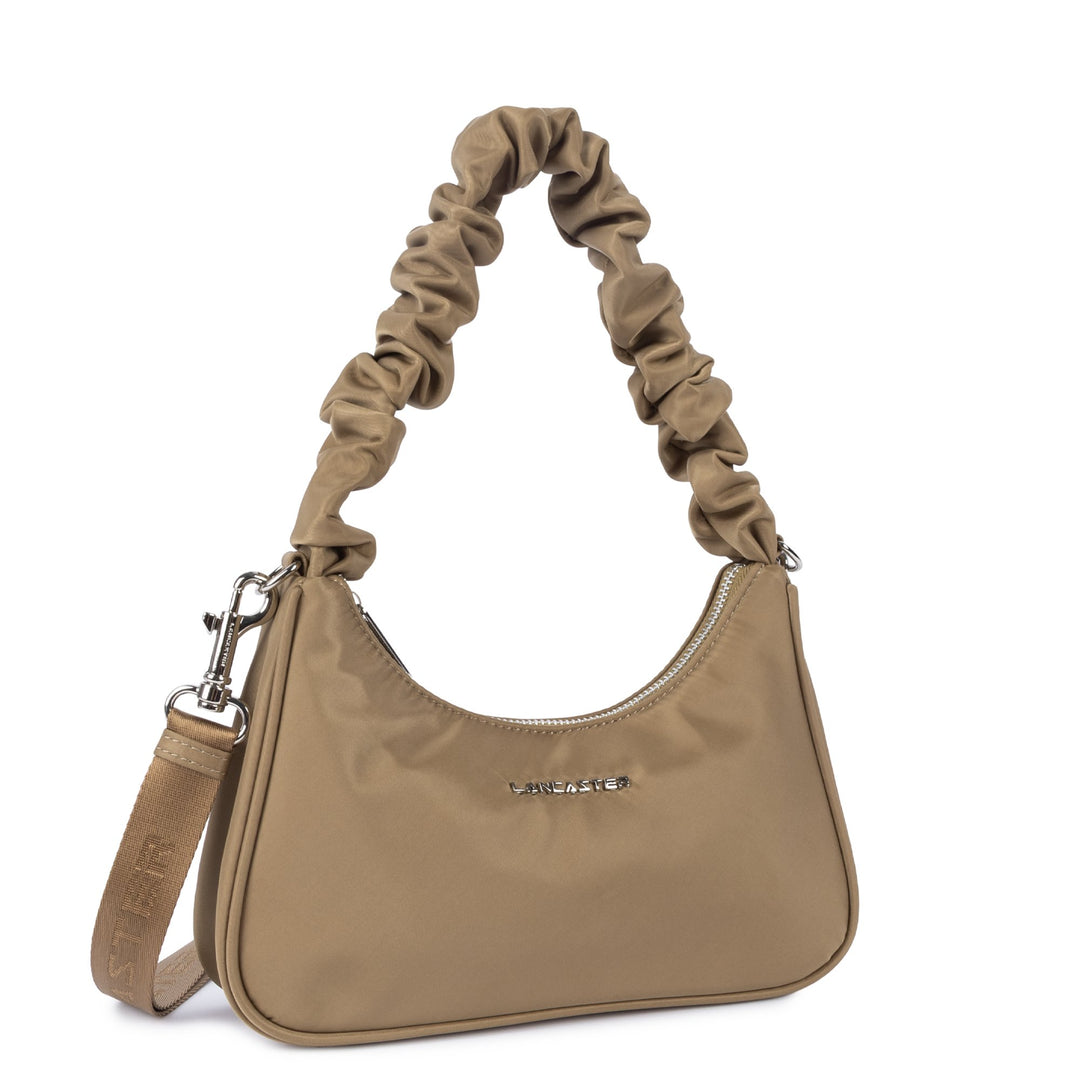 Lancaster Borsa a tracolla con zip S Basic Chouchou Praline