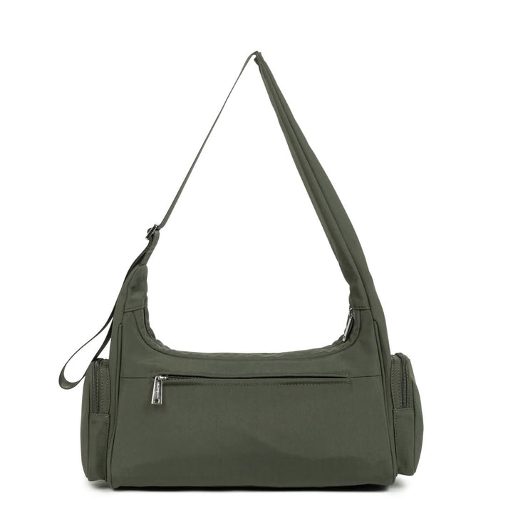 Lancaster Axelväska Zippé Basic Pocket 510/92 Mörkgrön