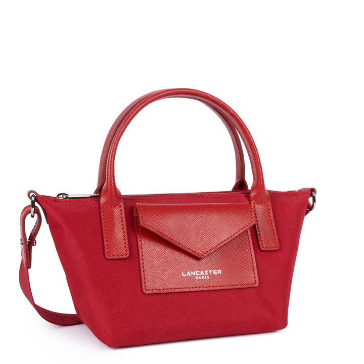 Mini borsa a mano Lancaster Smart Kba in pelle rossa