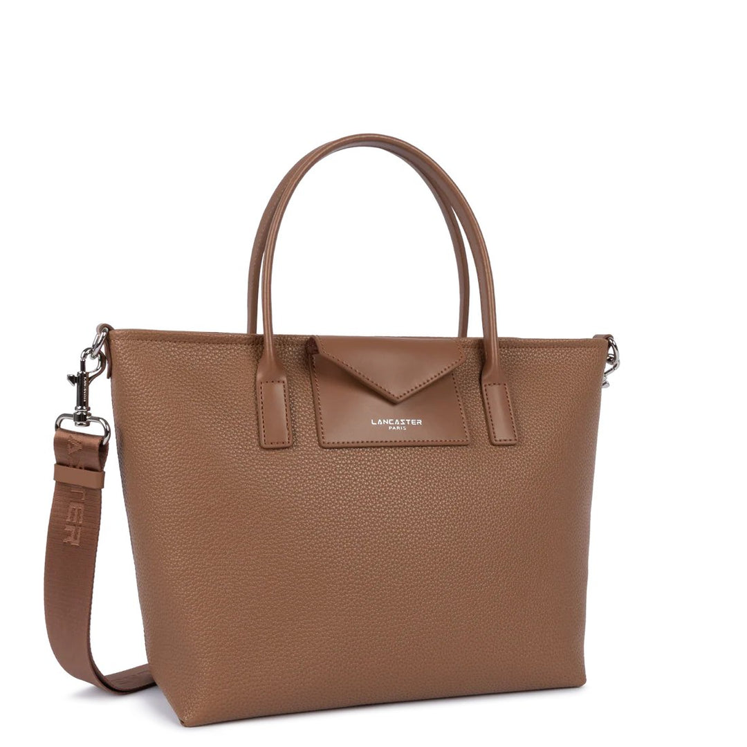 Lancaster Sac Cabas Main Maya Double Kba Cuir Moka