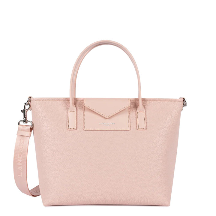 Lancaster Sac Cabas Main Maya Double Kba Cuir Poudre