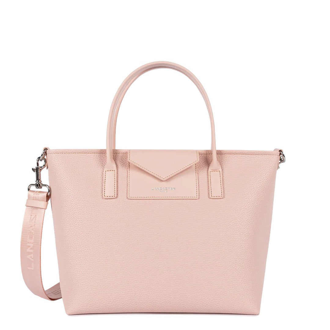 Lancaster Sac Cabas Main Maya Double Kba Cuir Poudre