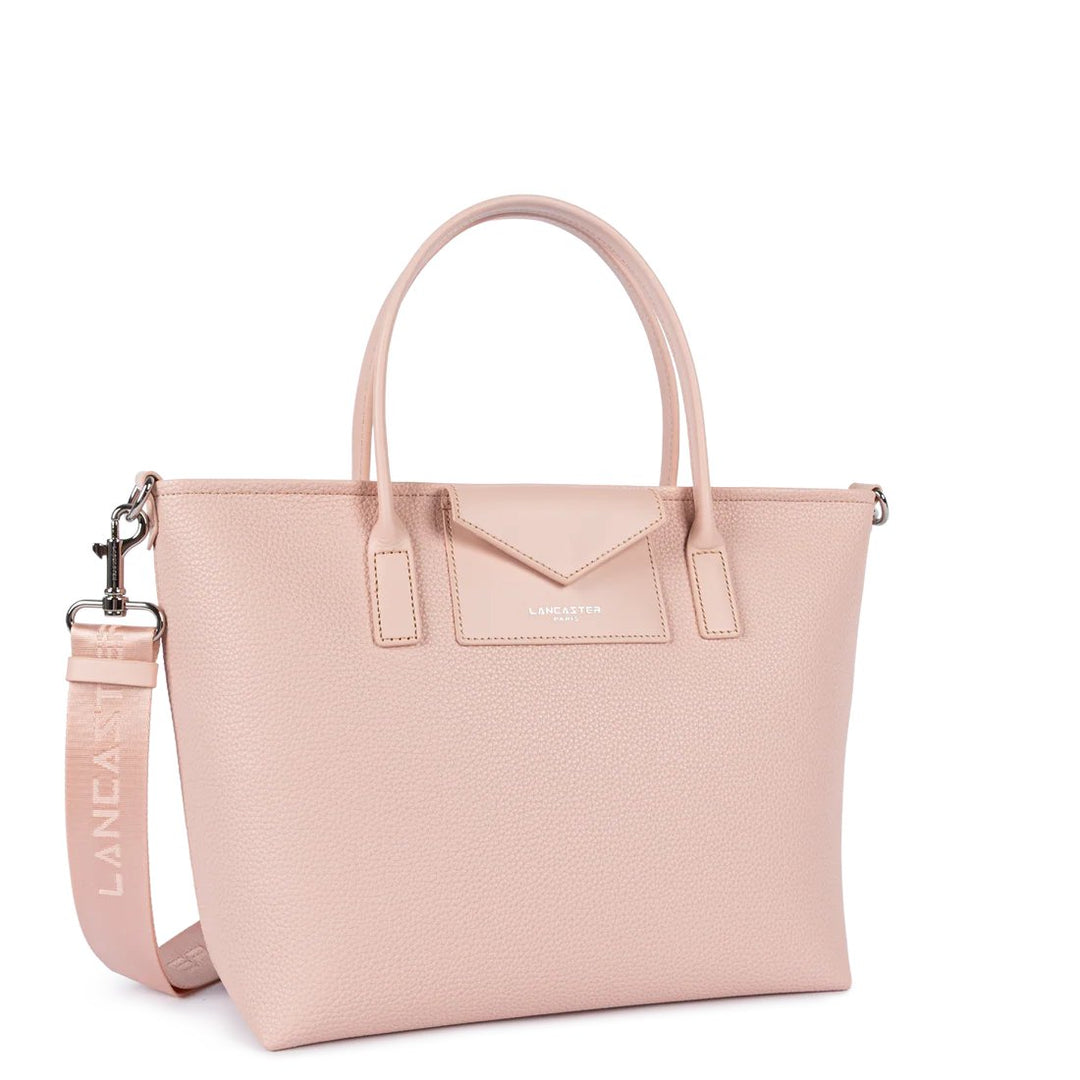 Lancaster Sac Cabas Main Maya Double Kba Cuir Poudre