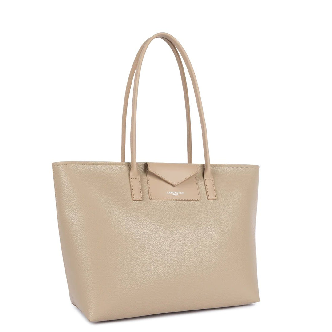 Lancaster Shopper Maya Double Schultertasche Dunkelbeige