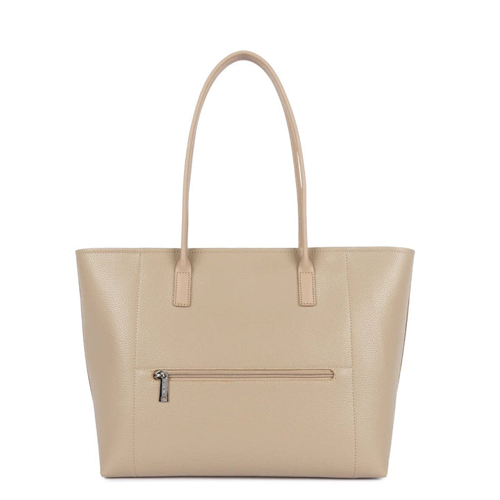 Lancaster Shopper Maya Double Schultertasche Dunkelbeige
