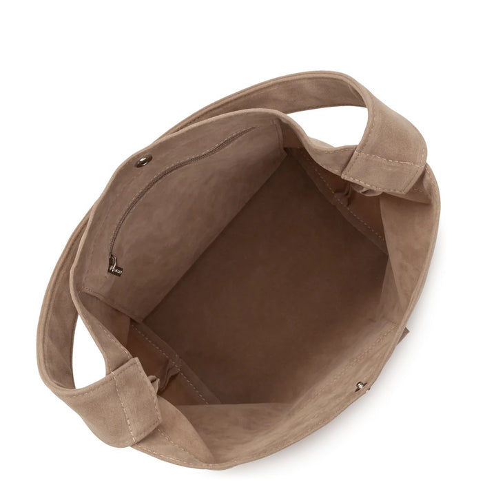 Lancaster Sac seau Mini Suédine KBA Beige Foncé