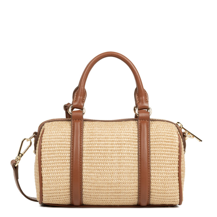 Lancaster Mala de viagem Zippé Mini Osier 518-072 Cognac