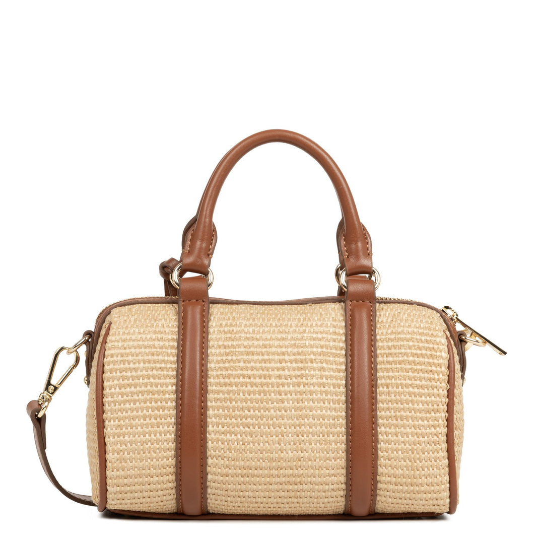 Lancaster Mala de viagem Zippé Mini Osier 518-072 Cognac