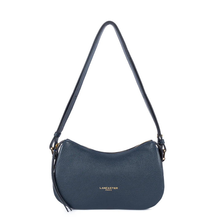 Lancaster Petit Sac Besace Dune Cuir Bleu Foncé