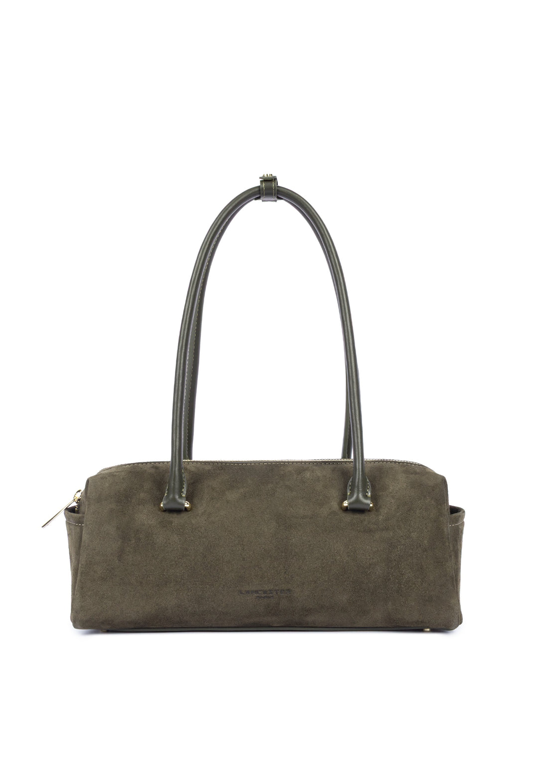 Lancaster Zippered Rectangle Bag Suède Cube Khaki