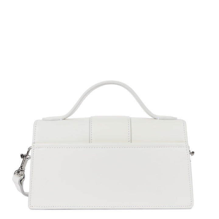 Lancaster Borsa a mano con patta e chiusura M Paris Ily Bianco sporco