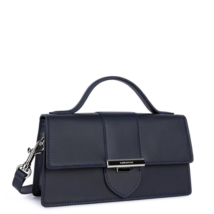 Lancaster Sac à main A rabat avec fermoir M Paris Ily Bleu Foncé