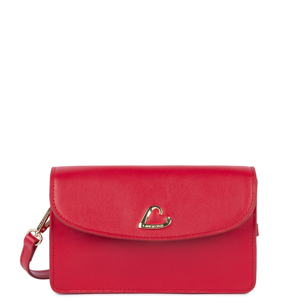 Lancaster Bolsa de Mão com Fecho Magnético Paris Philos 531-080 Vermelho