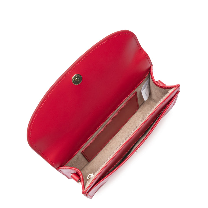 Lancaster Bolsa de Mão com Fecho Magnético Paris Philos 531-080 Vermelho