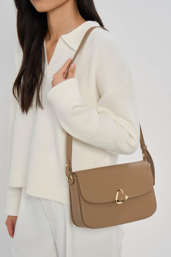 Lancaster Bolsa trotteur A aba com ímã Paris Philos 531-082 Praline