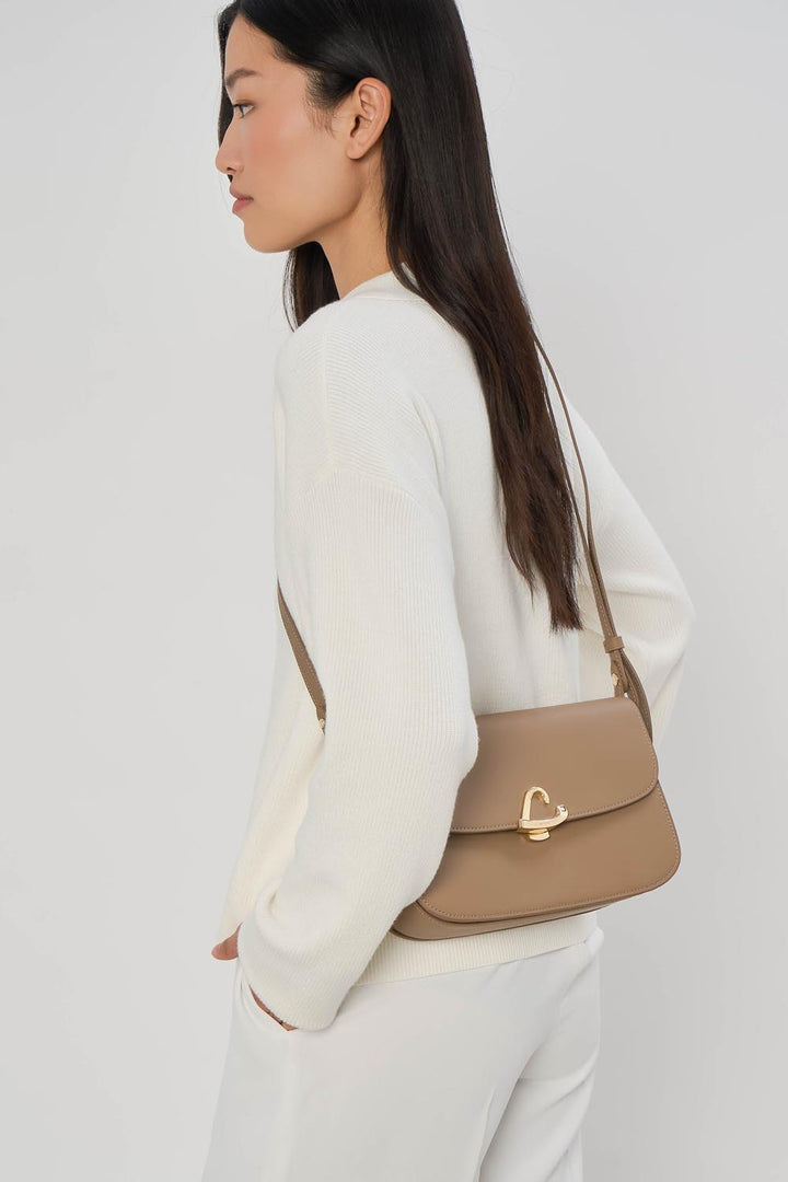 Lancaster Bolsa trotteur A aba com ímã Paris Philos 531-082 Praline
