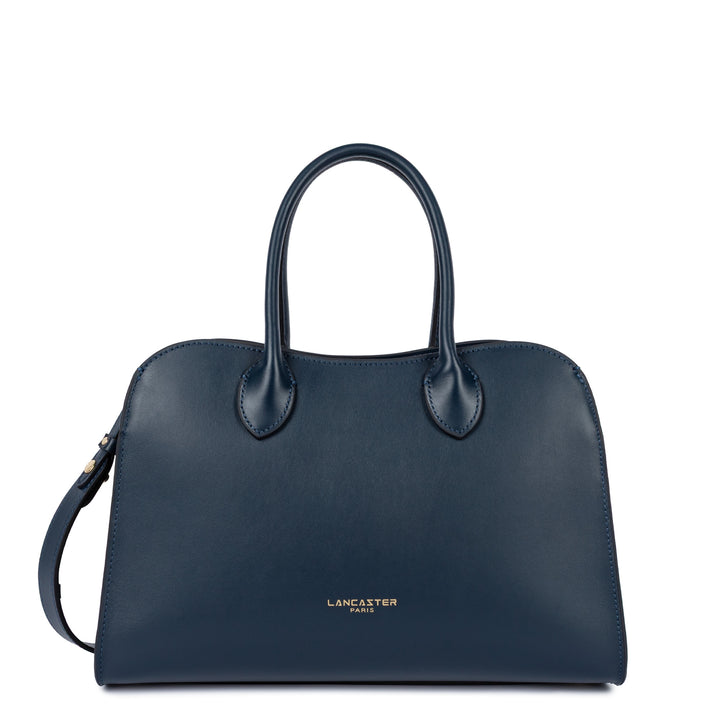 Lancaster Sac à main Zippé M Donna Hopper Bleu Foncé