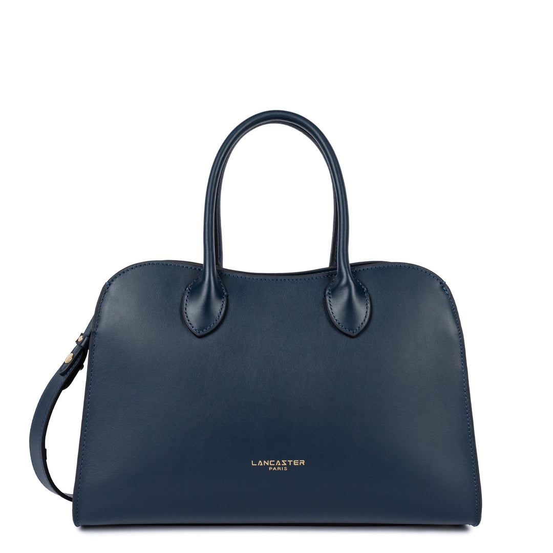Lancaster Sac à main Zippé M Donna Hopper Bleu Foncé