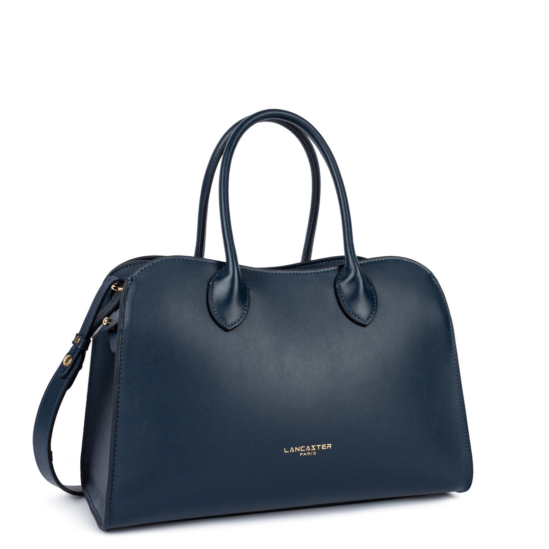 Lancaster Sac à main Zippé M Donna Hopper Bleu Foncé