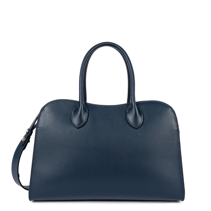 Lancaster Sac à main Zippé M Donna Hopper Bleu Foncé
