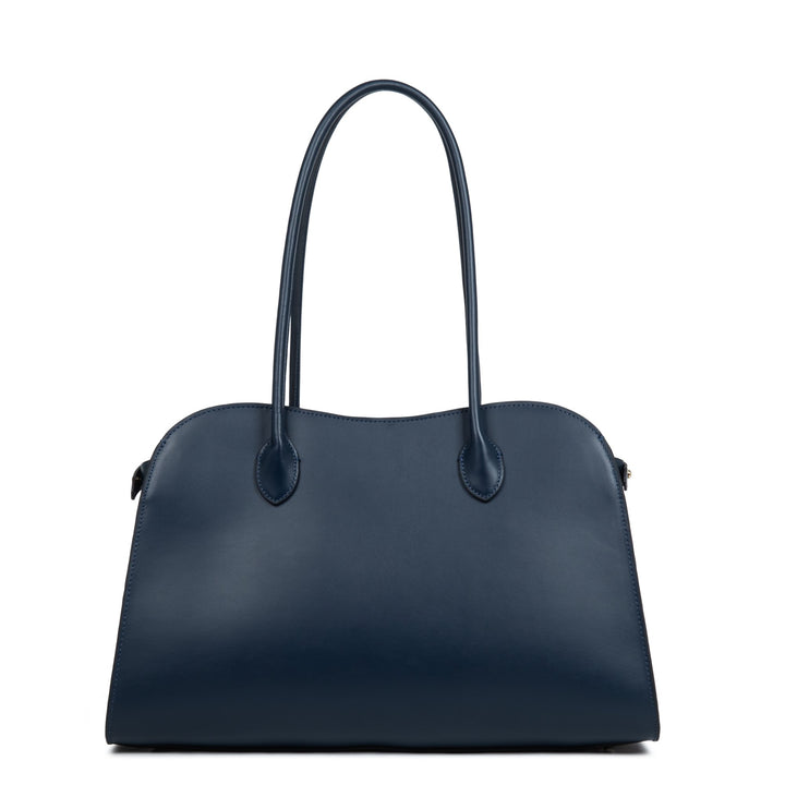 Lancaster Mala de ombro Zippé L Donna Hopper Azul Escuro