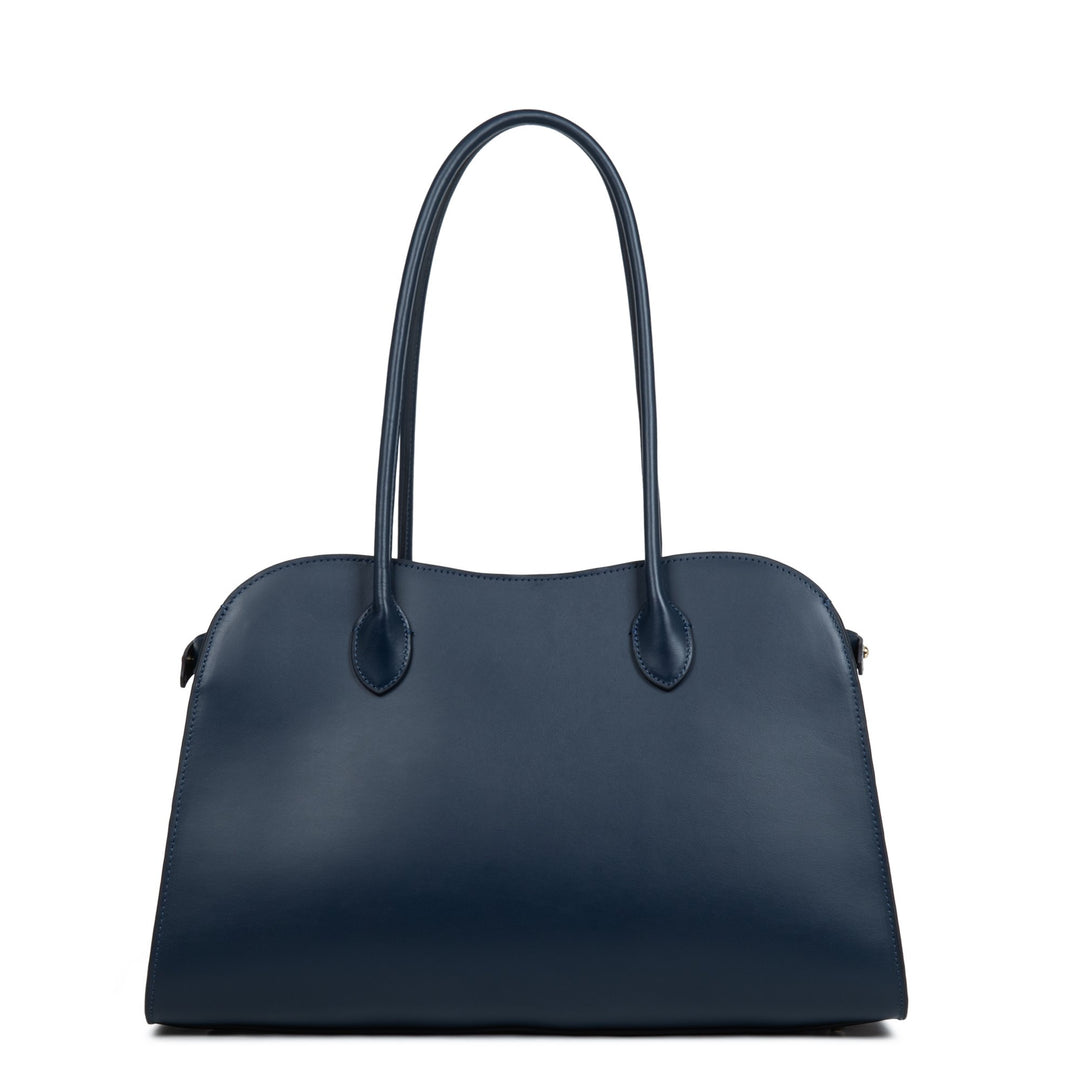 Lancaster Mala de ombro Zippé L Donna Hopper Azul Escuro
