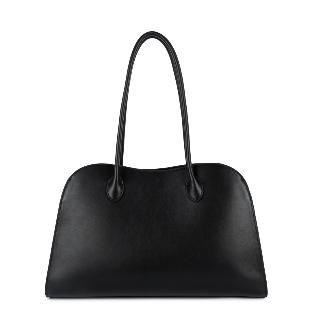 Lancaster Shopper Schultertasche Mit Reißverschluss L Donna Hopper Schwarz