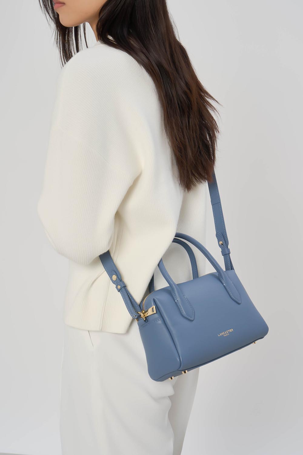 Lancaster Bolso trotteur Zippé Donna Cube 531-127 Azul Jeans