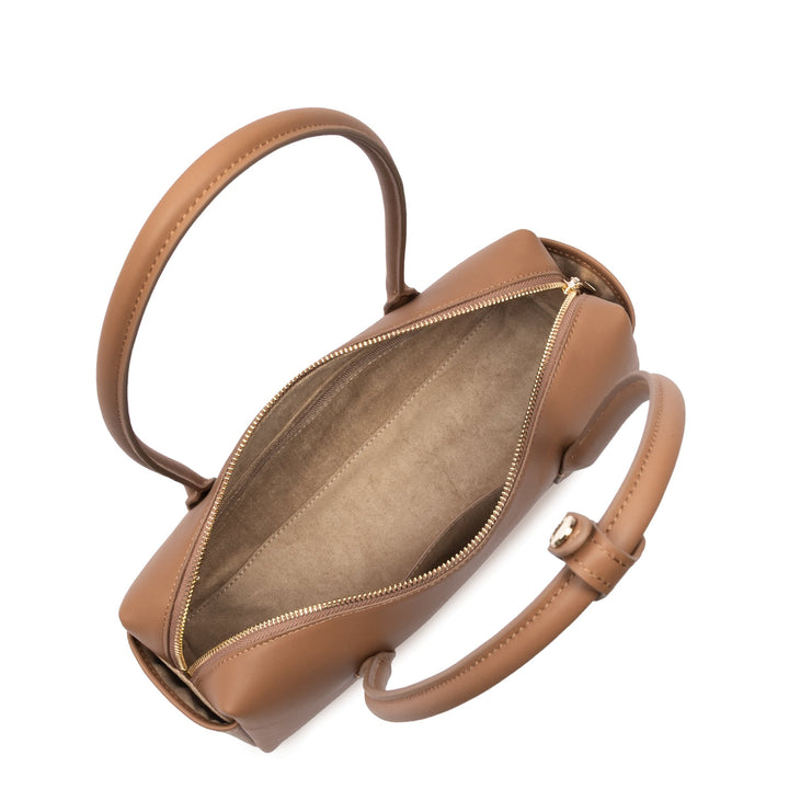 Lancaster Sac trotteur Zippé Donna Cube Moka