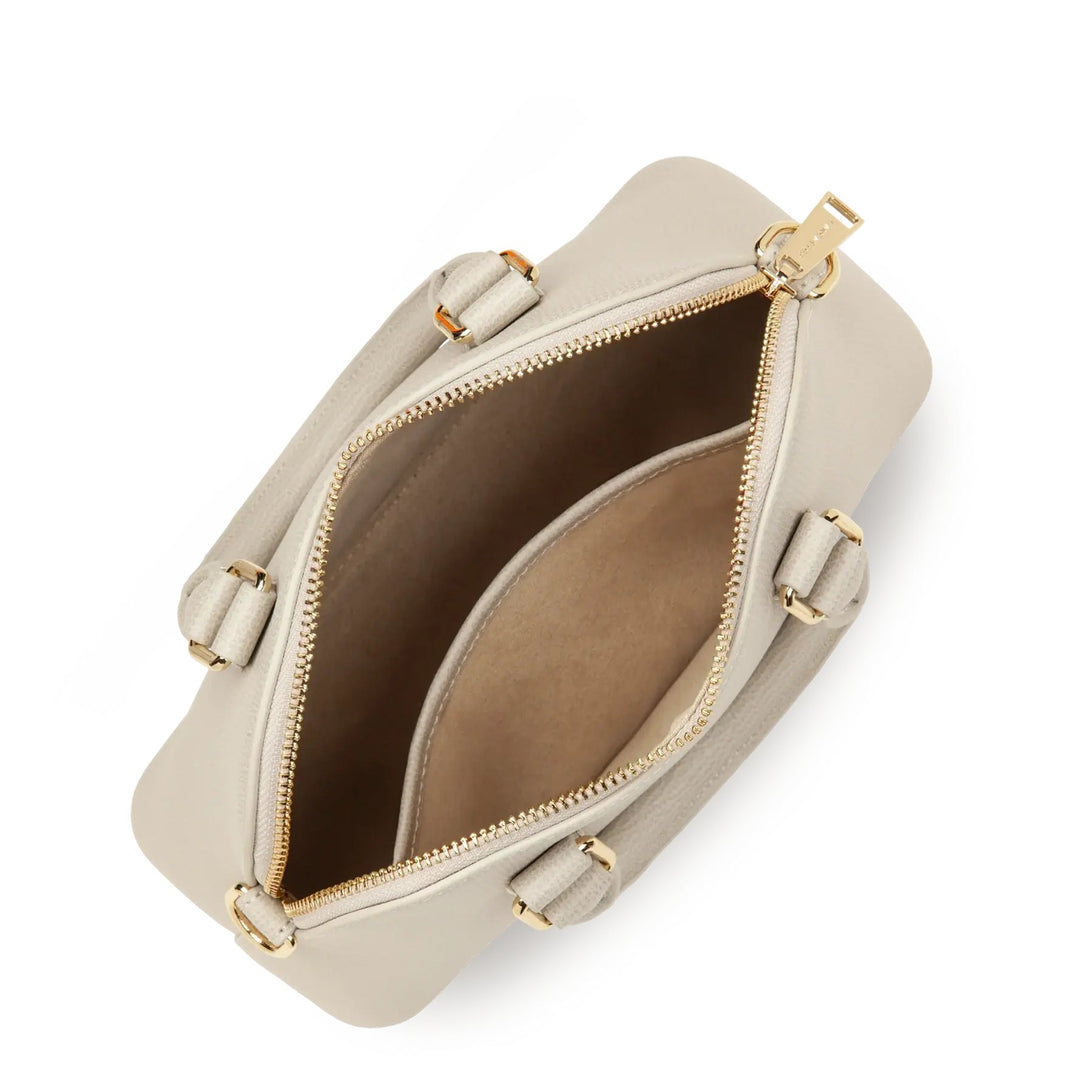 Halbmound Tasche Zippé M Sierra Jia Lancaster 538-002 Ivoire
