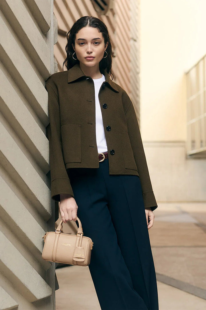 Lancaster Sac polochon Zippé S Milano Ana Beige Foncé