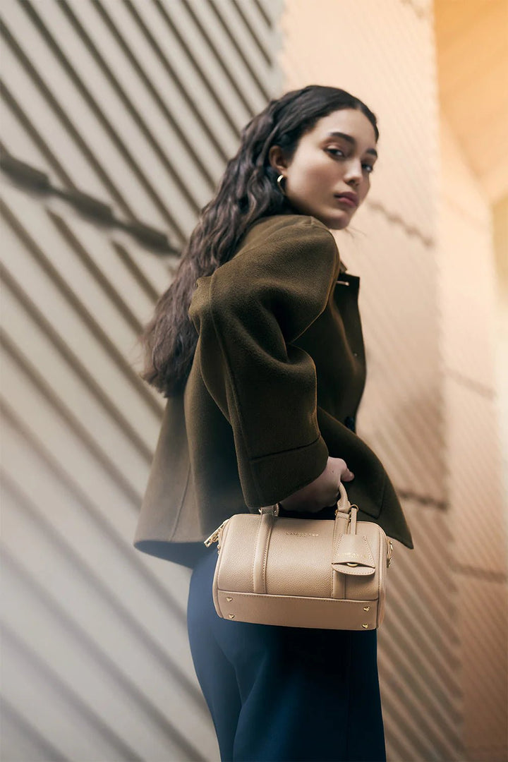 Lancaster Sac polochon Zippé S Milano Ana Beige Foncé