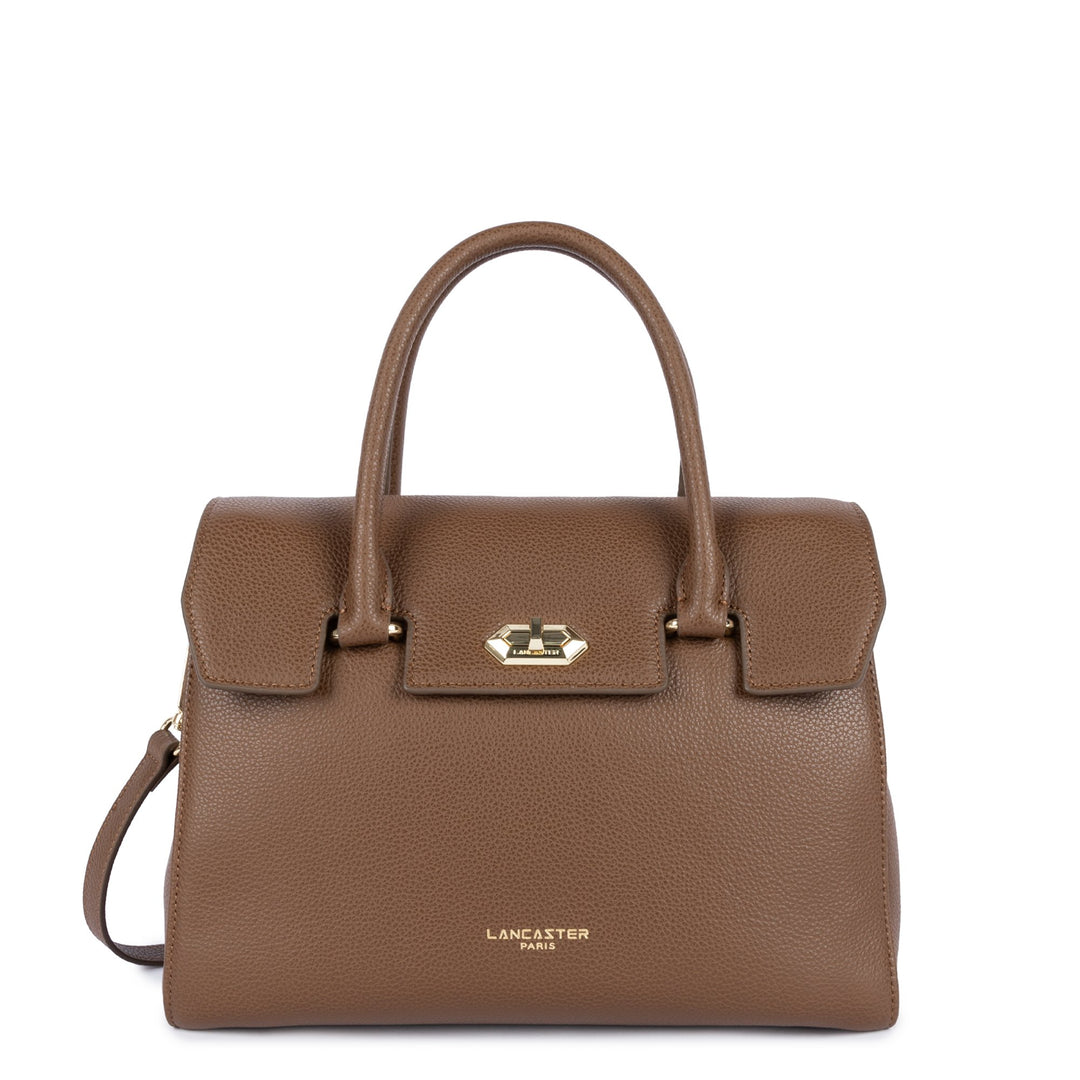 Lancaster Bolsa de mão com aba e fecho M Milano Cosmos 547-56 Castanho