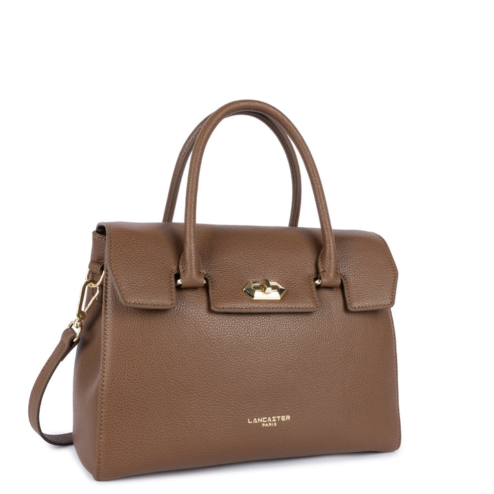 Lancaster Bolsa de mão com aba e fecho M Milano Cosmos 547-56 Castanho