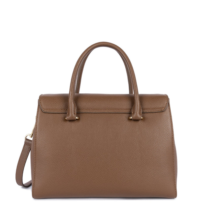 Lancaster Bolsa de mão com aba e fecho M Milano Cosmos 547-56 Castanho