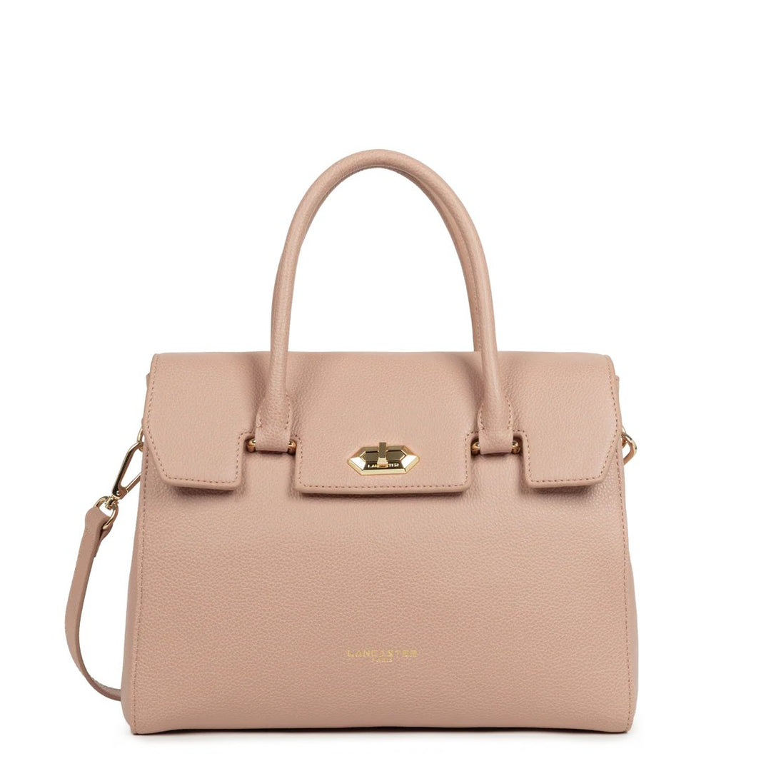 Lancaster Sac à main A rabat avec fermoir M Milano Cosmos Nude