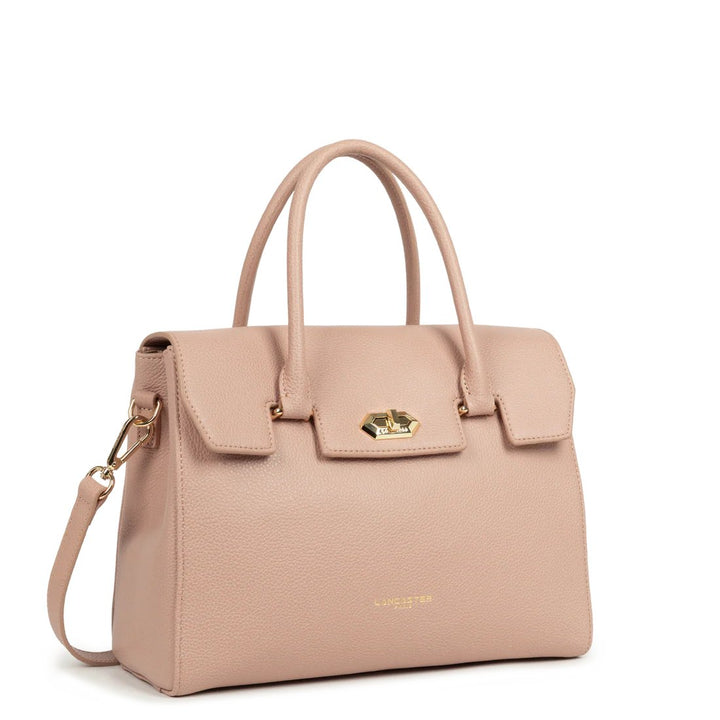Lancaster Sac à main A rabat avec fermoir M Milano Cosmos Nude