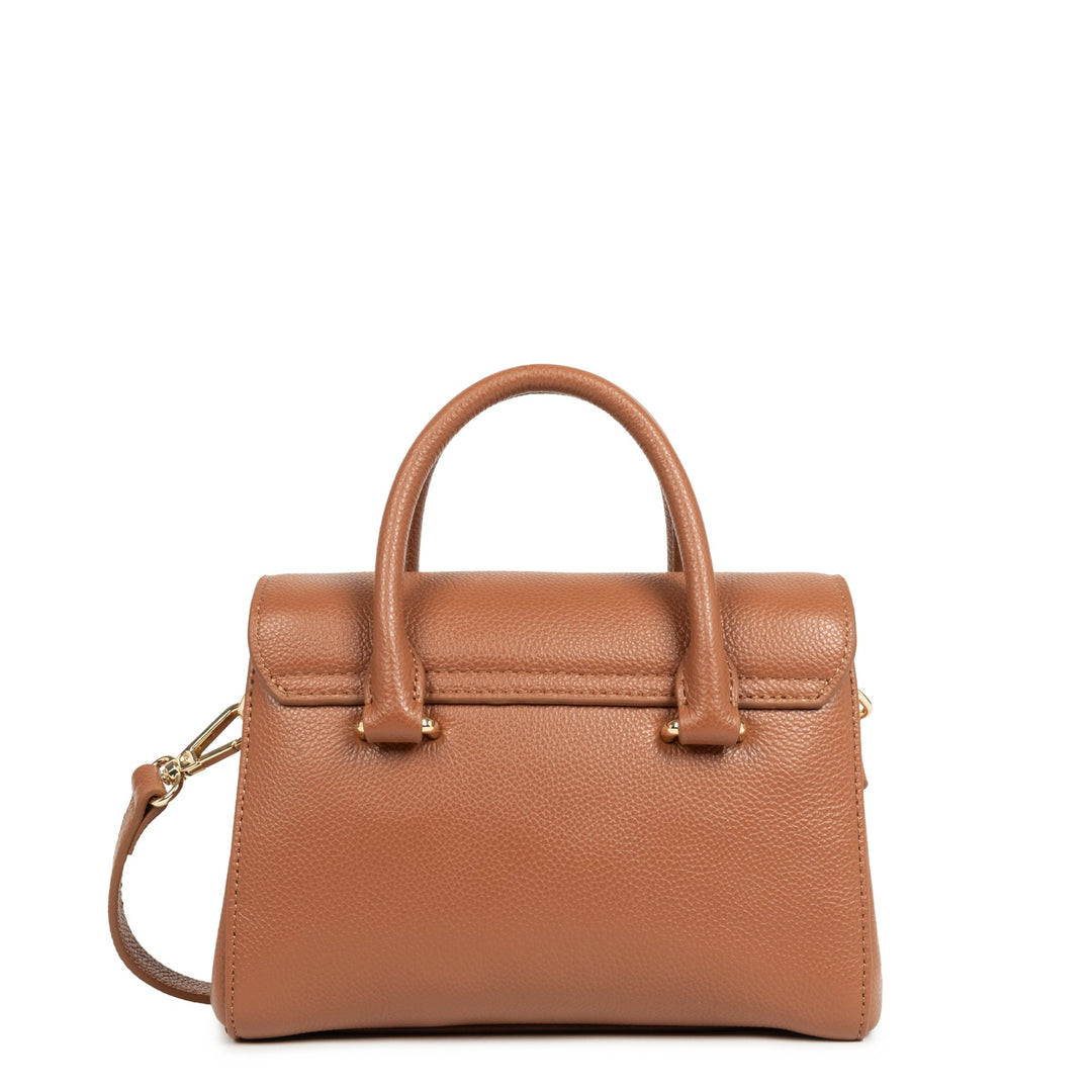 Lancaster Handväska med lock och lås Mini Milano Cosmos 547-79 Camel